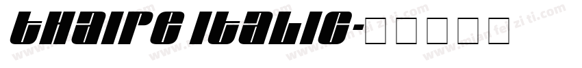 Thaipe Italic字体转换